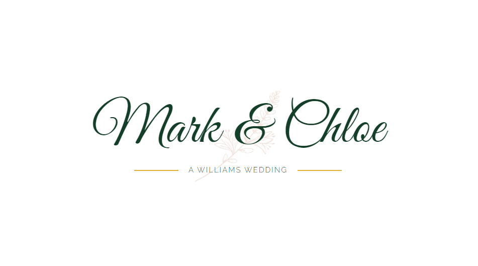 a williams wedding logo