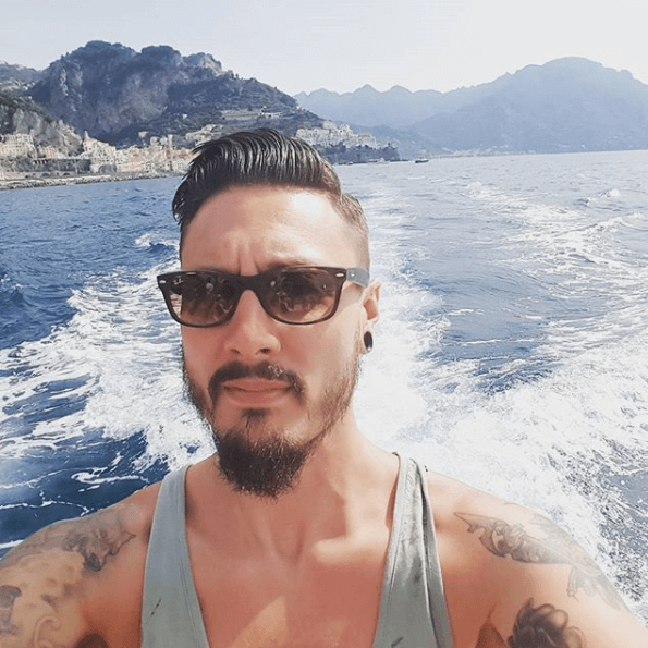 mark williams on holiday on a boat
